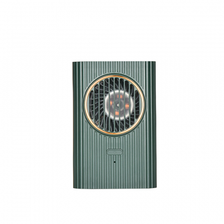 Ventilator portabil, 3 trepte ventilatie, incarcare USB, acumulator 2000 mAh, 4 W, Ideas4Comfort, verde [2]