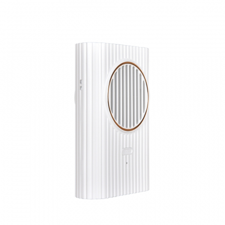 Ventilator portabil, 3 trepte ventilatie, incarcare USB, acumulator 2000 mAh, 4 W, Ideas4Comfort, verde [2]