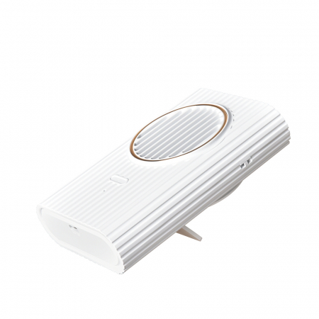 Ventilator portabil, 3 trepte ventilatie, incarcare USB, acumulator 2000 mAh, 4 W, Ideas4Comfort, verde [1]