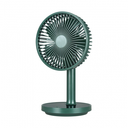 Ventilatoare - Ventilator portabil pentru birou, 5 W, acumulator 2000 mAh, brat extensibil, reincarcabil USB, alb