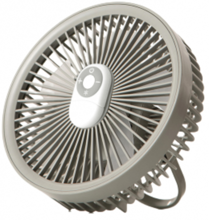 Ventilatoare - Ventilator cu carlig agatatoare/suport, portabil, telecomanda, reincarcabil USB, acumulatori 4000mAh, cu lampa LED incorporata