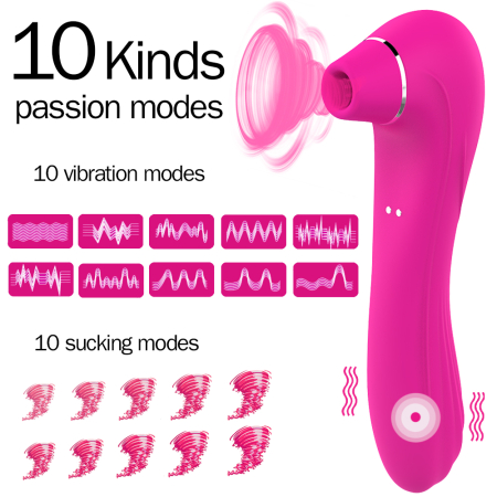 Vibrator pentru femei, 10 moduri de vibratie, jucarie sexuala cu functie dubla, stimulator clitoris, punct G, silicon medical, cu masca dantelata, panglica satinata de ochi, lenjerie din plasa elastic [7]
