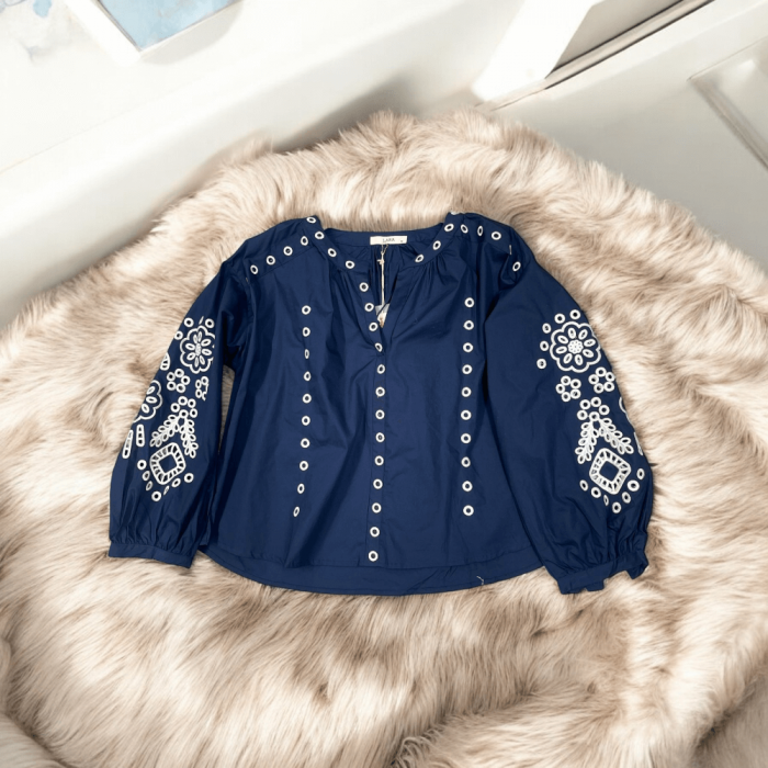 Bluza brodata cu motive geometrice - Lana 2 [2]