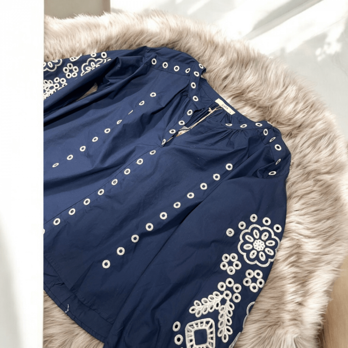 Bluza brodata cu motive geometrice - Lana 2 [3]