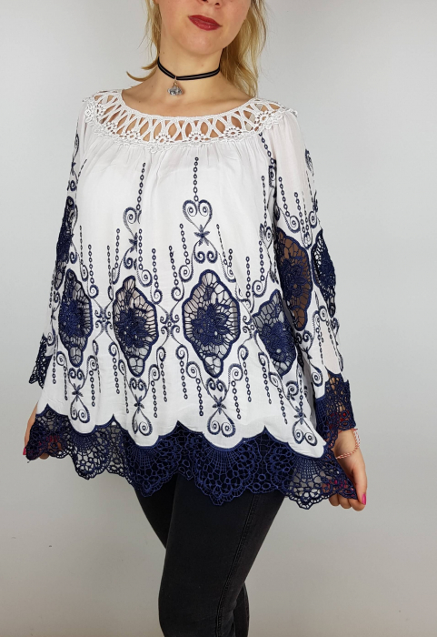 Bluza cu dantela mihaela 3