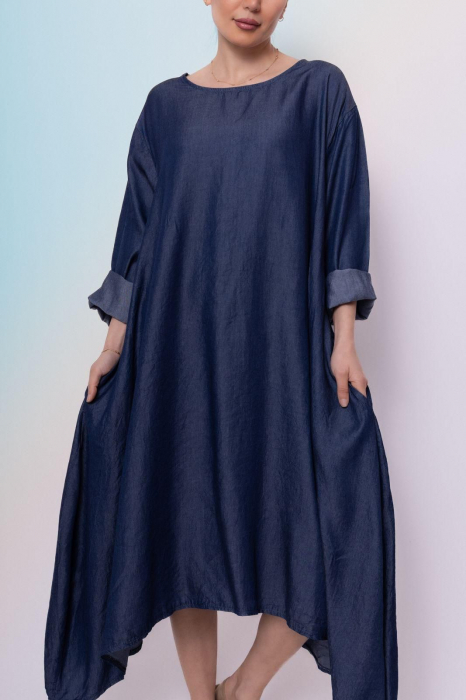 Rochie denim asimetrica [2]