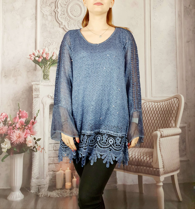 Bluza eleganta din casmir