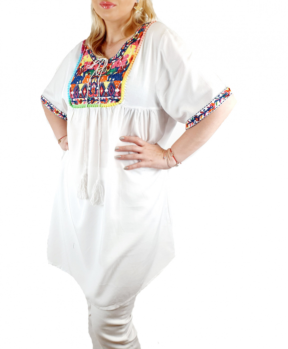 Bluza lunga brodata ema 2