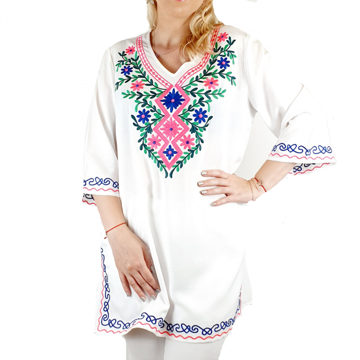 Bluza lunga brodata ema 4