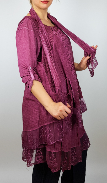 Bluza lunga flori 3