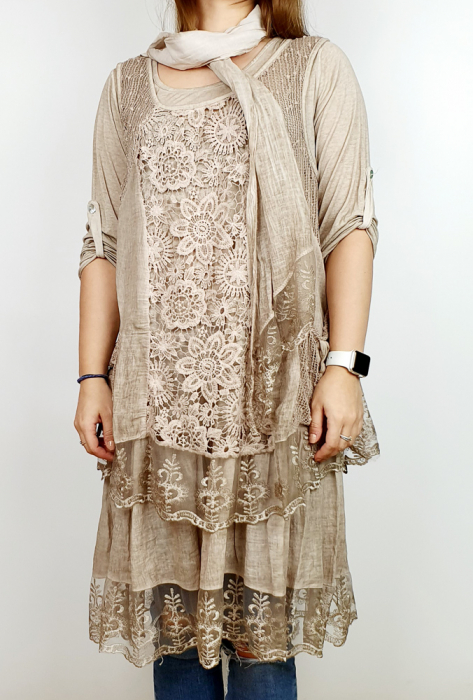 Bluza lunga flori 5