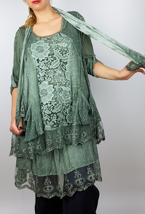Bluza lunga flori