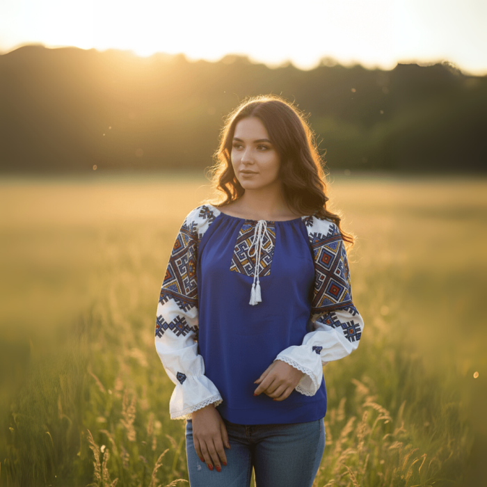 Bluza stilizata cu motive traditionale Laura [1]