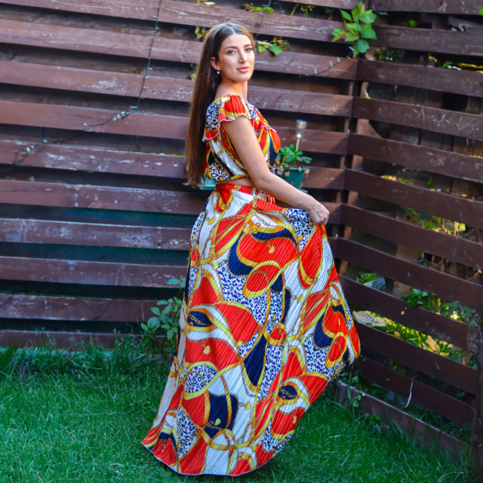 Compleu bluza si fusta lunga - Olimpia [3]