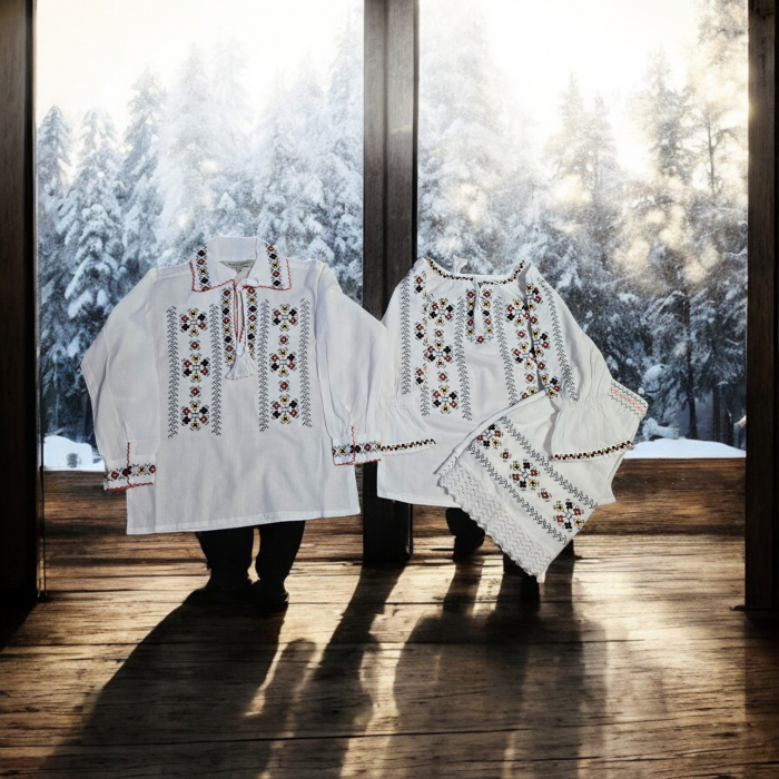 Compleu Traditional cu broderie pentru fetite - Olimpia [3]