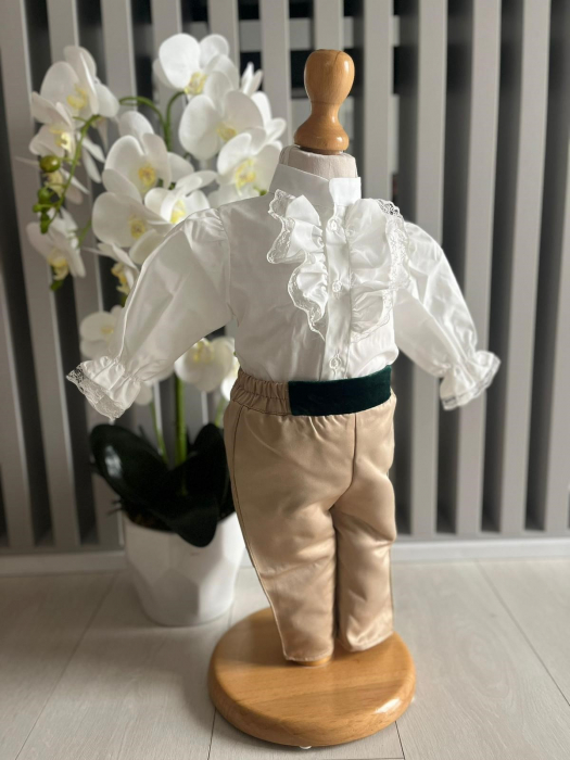 Costum de Print pentru Botez - Verde [4]