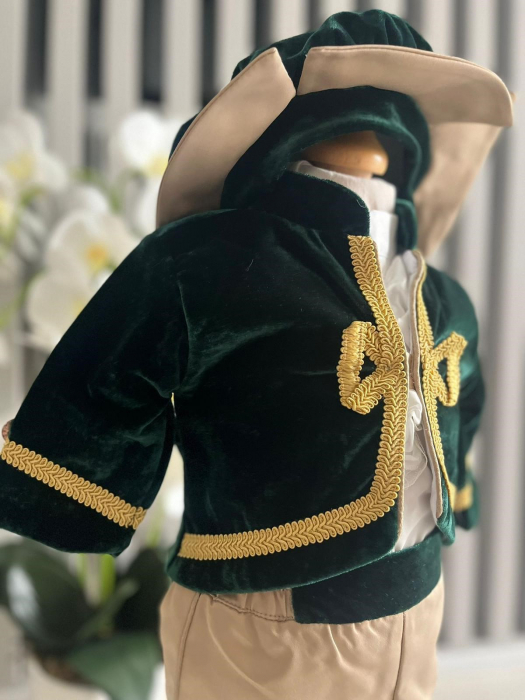 Costum de Print pentru Botez - Verde [2]