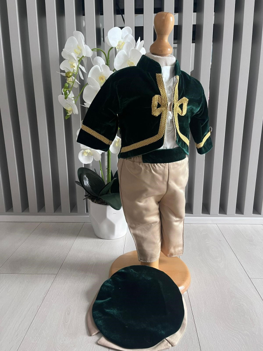 Costum de Print pentru Botez - Verde [3]