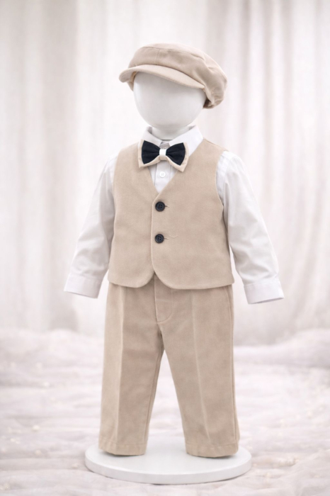 Кадифен костюм за кръщене за момчета Матиас [3]