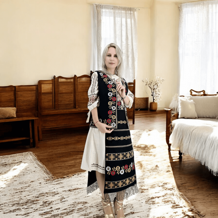 Costum Popular cu broderie traditionala Marioara [4]