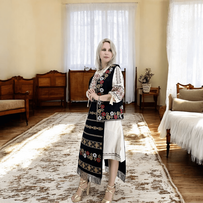 Costum Popular cu broderie traditionala Marioara [5]