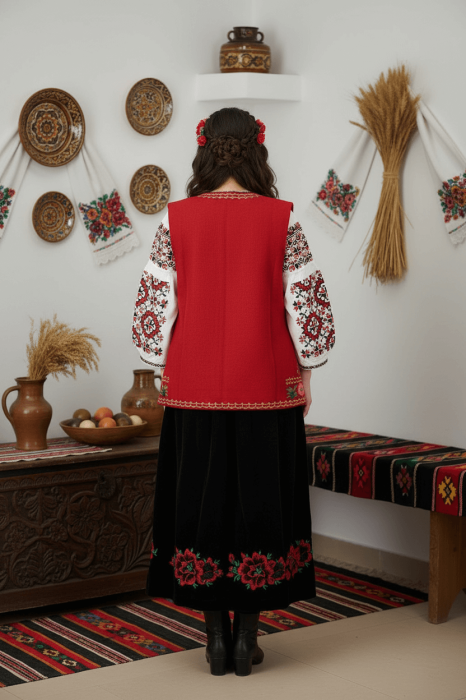 Дамска народна носия с традиционна бродерия Драга [4]