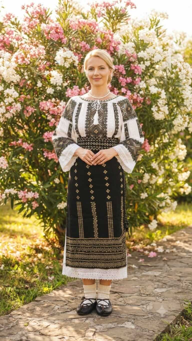 Costum popular format din catrinta , brau si ie - Sandica [3]