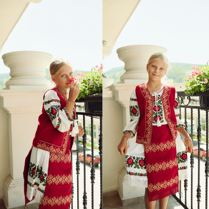Costum traditional Complet Mira 9 - 3 piese Costum traditional Complet Mira 9 - 3 piese