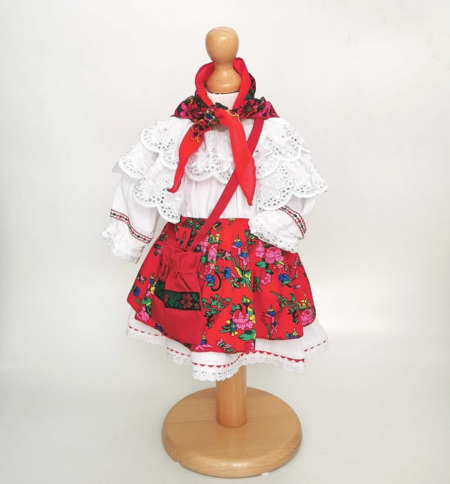 Costum Traditional Fetite 0-12 luni Model IV [4]