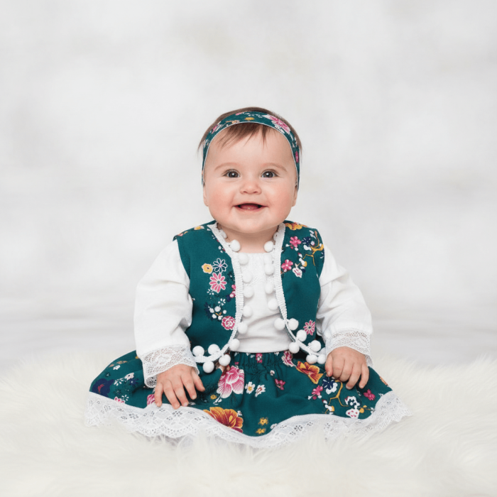 Costum Traditional Fetite 0-12 luni Sophie 5