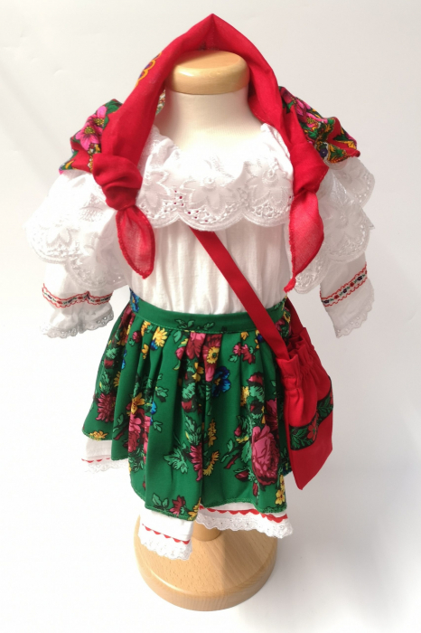 Costum Traditional Fetite Verde – 4 piese (1-7 ani ) [3]