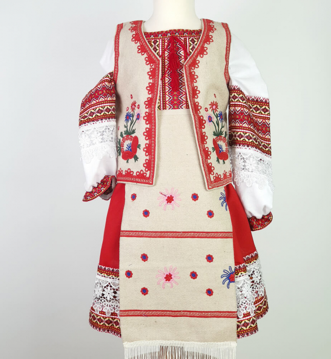 Costum traditional complet mira - 6 piese