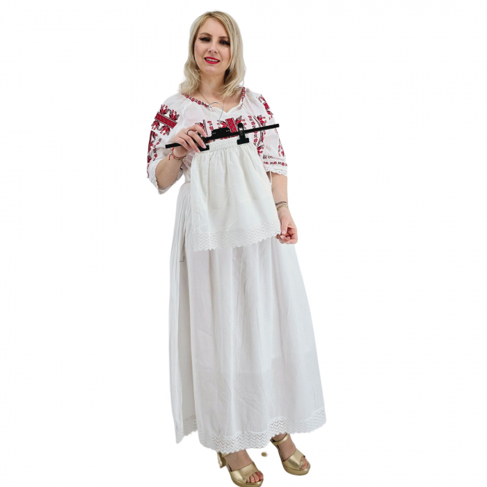 Fustita Traditionala Fetite Alba 2 [4]
