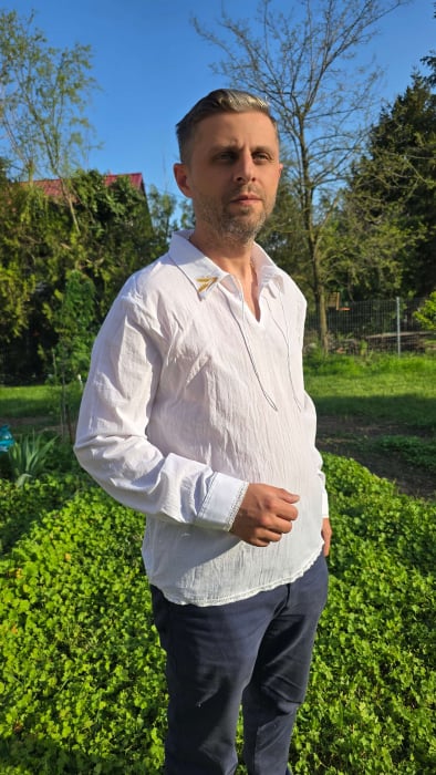 Ie traditonala barbateasca din bumbac - Spic de grau [4]