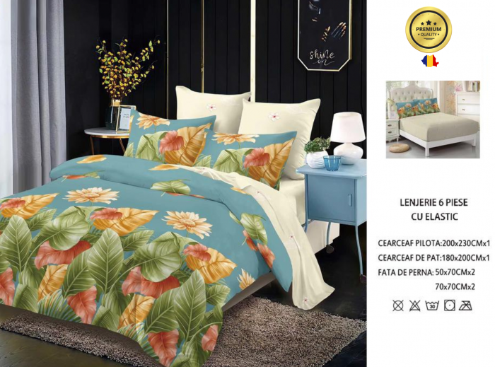 Poze Lenjerie De Pat Finet 6 Piese - Vista