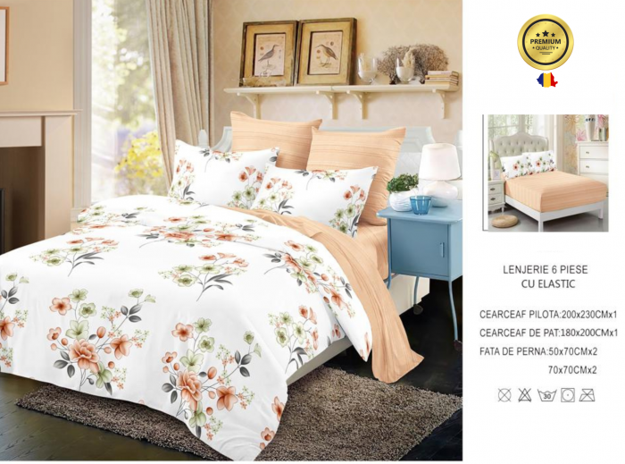 Poze Lenjerie De Pat Finet 6 Piese - SoftSense