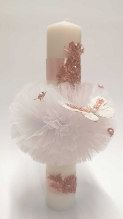 Lumanare Botez cu Fluture [5]