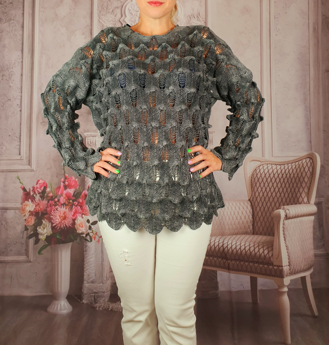 Pulover dama tricotat 3D - Sorana 5 [2]