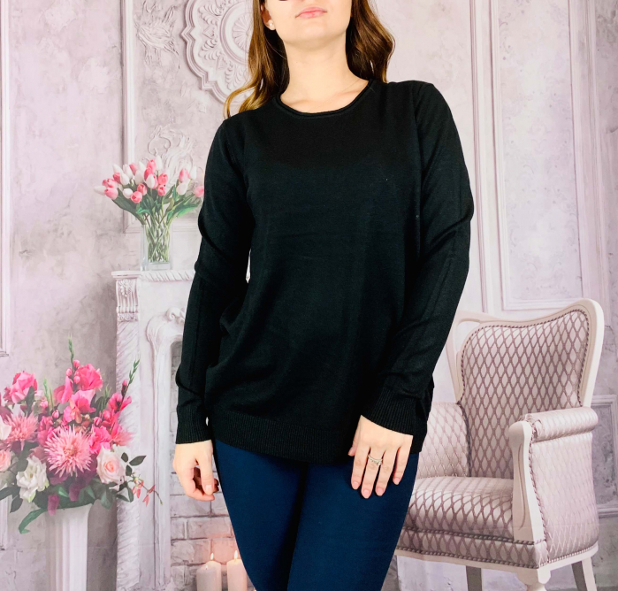 Pulover simplu - negru
