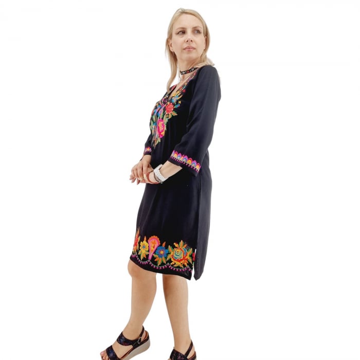 Rochie neagra cu Broderie Danuta 2 [8]