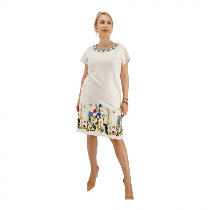 Rochie Alba cu Broderie Ilincuta 2 [6]