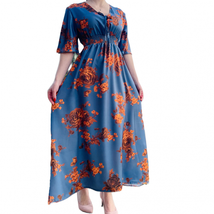 Rochie Lungă Satinată Iris [2]