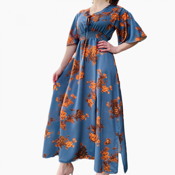 Rochie Lunga Satinata Iris Rochie Lunga Satinata Iris