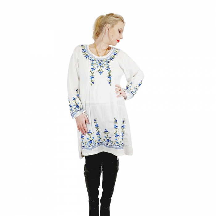 Rochie bluza vaporoasa brodata olga
