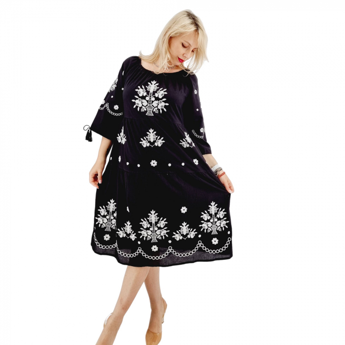 Rochie Brodata Traditional  Atena 5 [3]