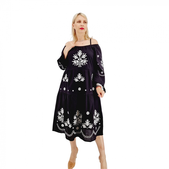 Rochie Brodata Traditional  Atena 5 [6]
