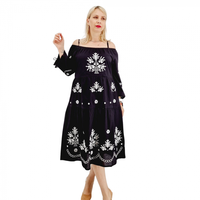 Rochie Brodata Traditional  Atena 5 [4]