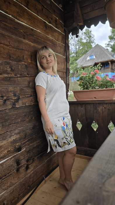 Rochie Alba cu Broderie Ilincuta 2 [9]