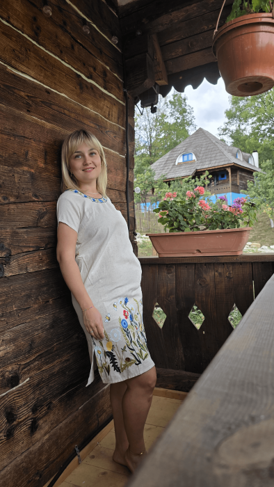 Rochie Alba cu Broderie Ilincuta 2 [10]