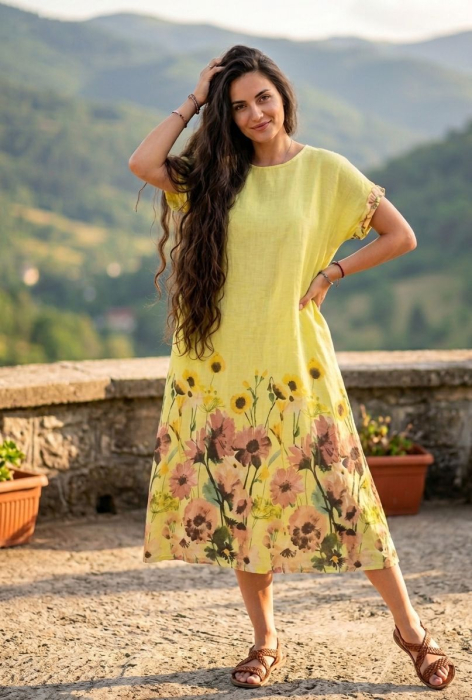 Rochie cu imprimeu Primavara [3]